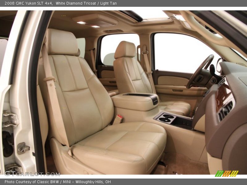 White Diamond Tricoat / Light Tan 2008 GMC Yukon SLT 4x4