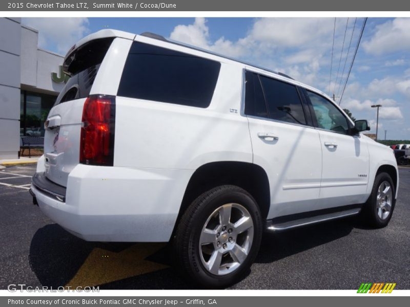 Summit White / Cocoa/Dune 2015 Chevrolet Tahoe LTZ