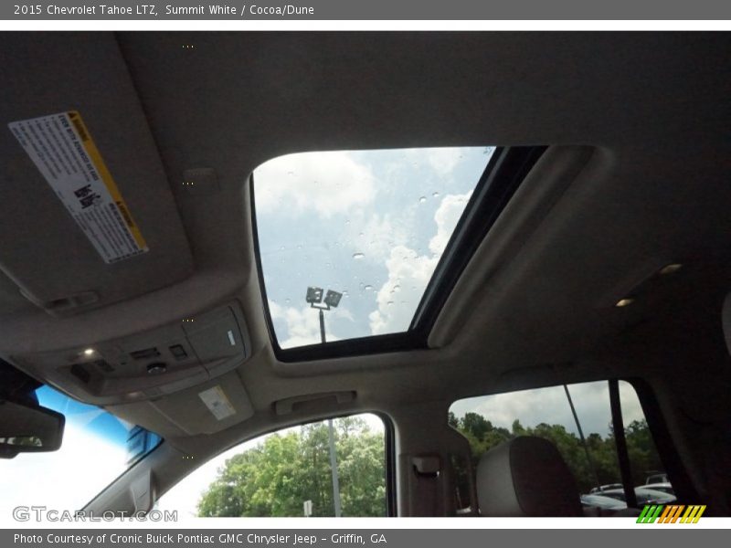 Summit White / Cocoa/Dune 2015 Chevrolet Tahoe LTZ