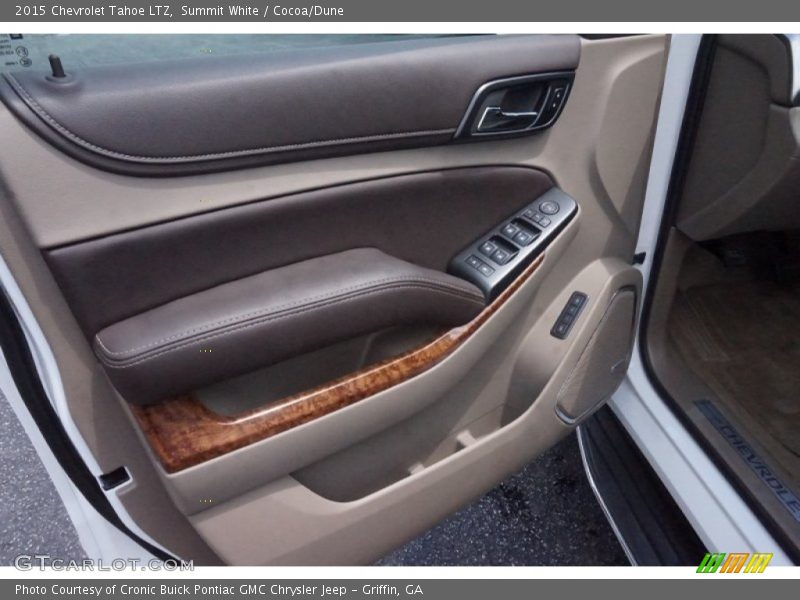 Summit White / Cocoa/Dune 2015 Chevrolet Tahoe LTZ