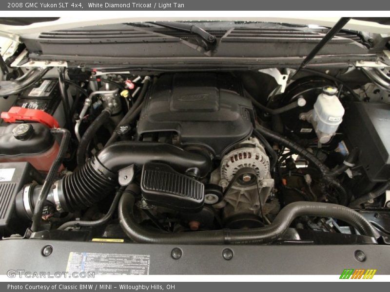 White Diamond Tricoat / Light Tan 2008 GMC Yukon SLT 4x4