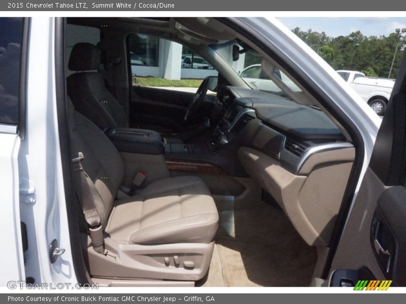 Summit White / Cocoa/Dune 2015 Chevrolet Tahoe LTZ