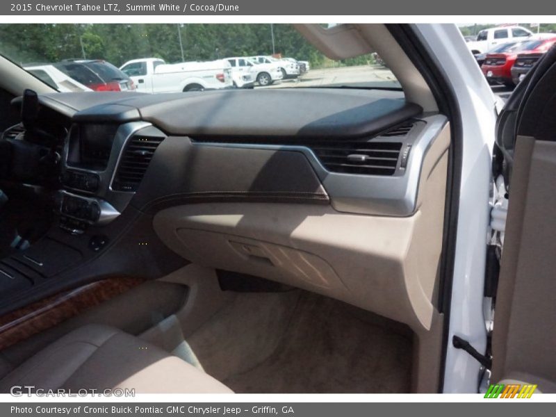 Summit White / Cocoa/Dune 2015 Chevrolet Tahoe LTZ