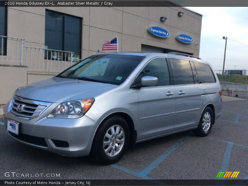 Alabaster Silver Metallic / Gray 2010 Honda Odyssey EX-L