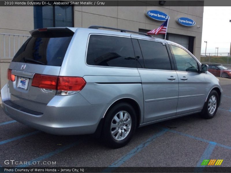 Alabaster Silver Metallic / Gray 2010 Honda Odyssey EX-L
