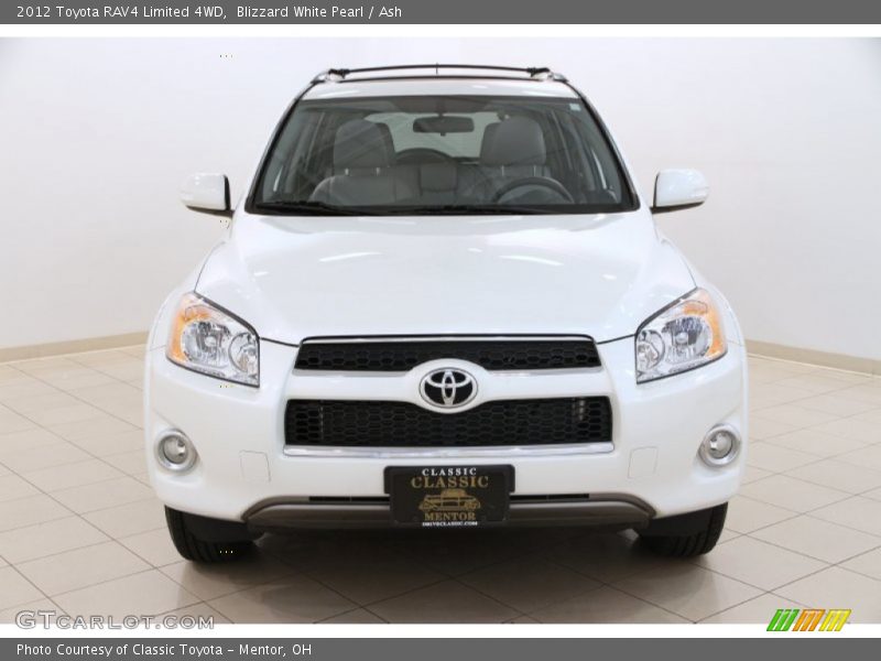 Blizzard White Pearl / Ash 2012 Toyota RAV4 Limited 4WD