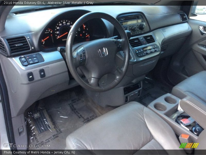 Alabaster Silver Metallic / Gray 2010 Honda Odyssey EX-L