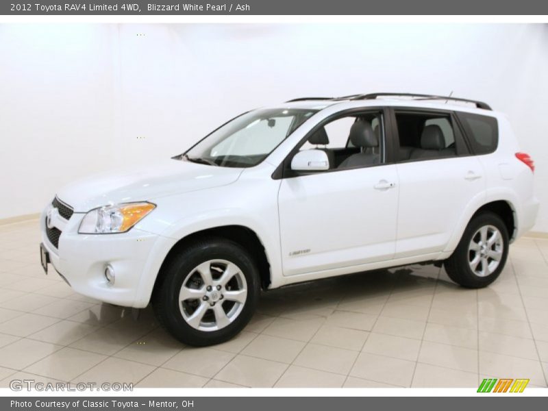 Blizzard White Pearl / Ash 2012 Toyota RAV4 Limited 4WD