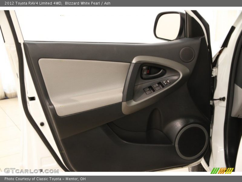 Blizzard White Pearl / Ash 2012 Toyota RAV4 Limited 4WD