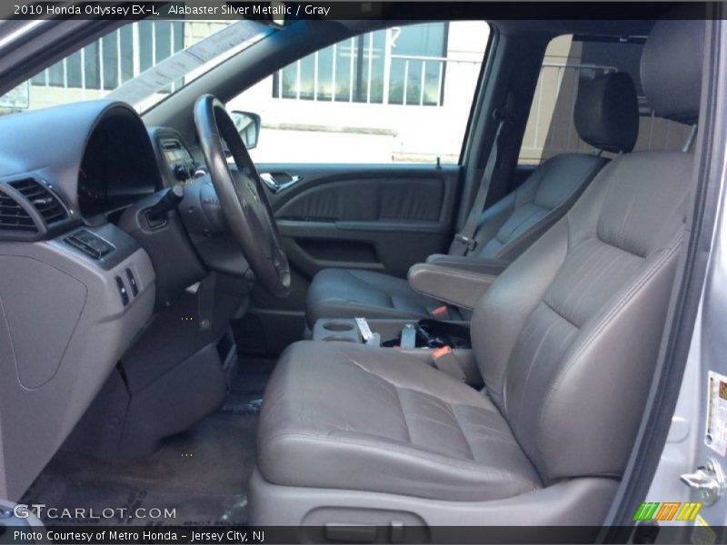 Alabaster Silver Metallic / Gray 2010 Honda Odyssey EX-L