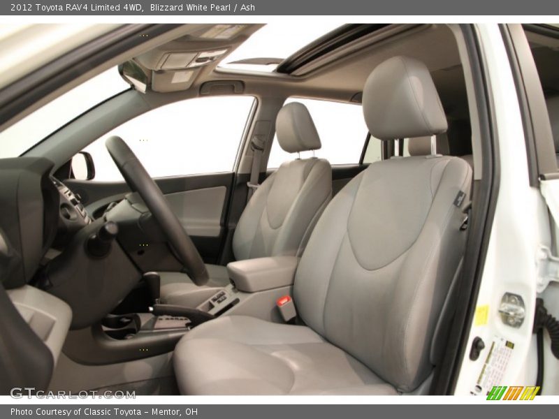 Blizzard White Pearl / Ash 2012 Toyota RAV4 Limited 4WD