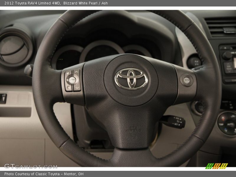 Blizzard White Pearl / Ash 2012 Toyota RAV4 Limited 4WD