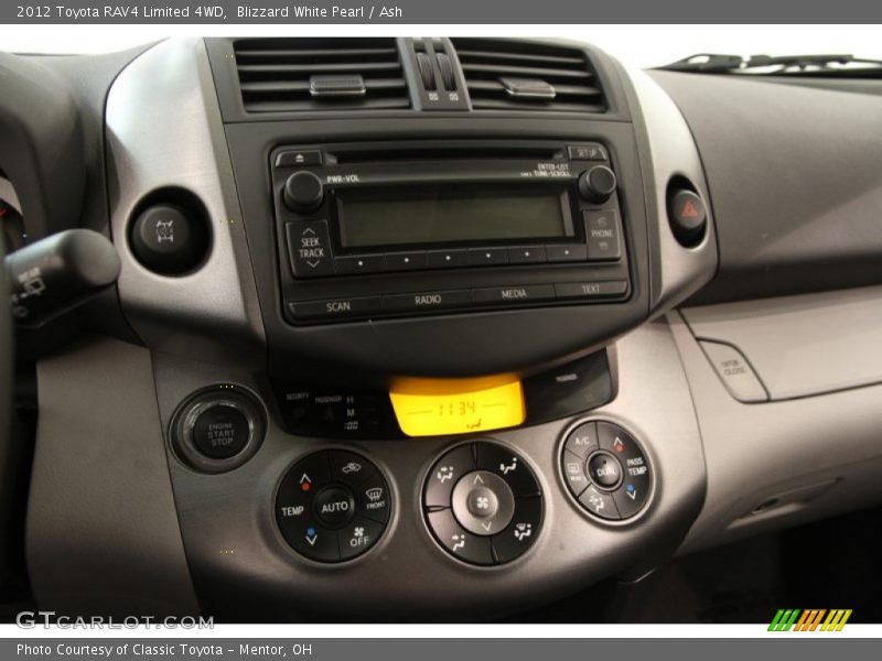 Blizzard White Pearl / Ash 2012 Toyota RAV4 Limited 4WD