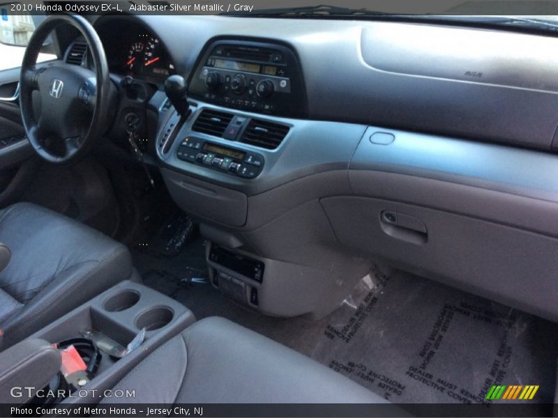 Alabaster Silver Metallic / Gray 2010 Honda Odyssey EX-L