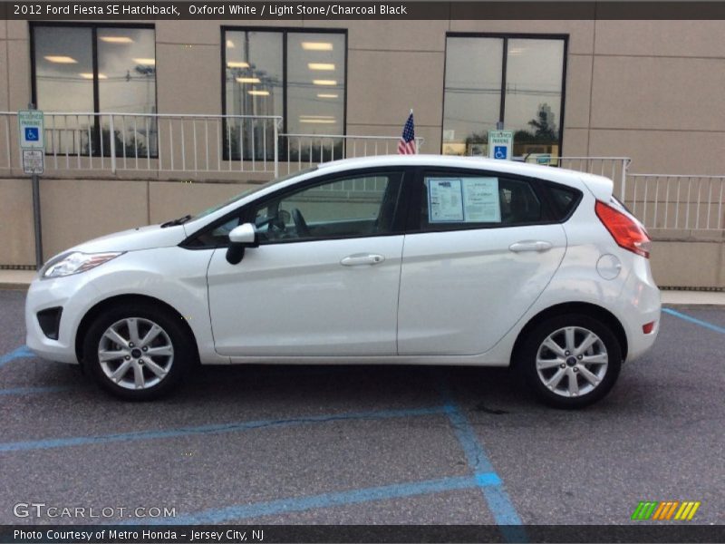 Oxford White / Light Stone/Charcoal Black 2012 Ford Fiesta SE Hatchback