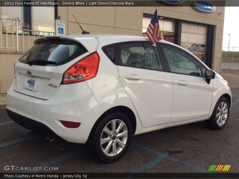 Oxford White / Light Stone/Charcoal Black 2012 Ford Fiesta SE Hatchback