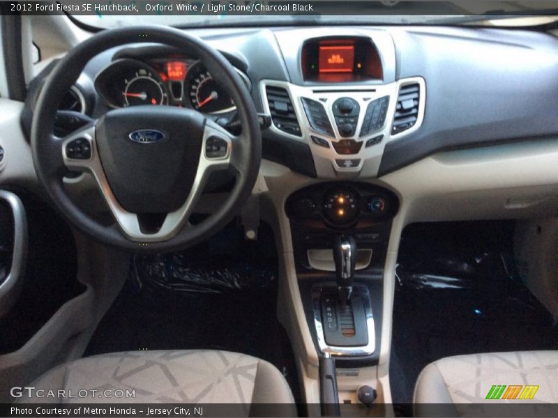 Oxford White / Light Stone/Charcoal Black 2012 Ford Fiesta SE Hatchback