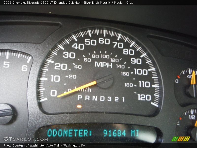 Silver Birch Metallic / Medium Gray 2006 Chevrolet Silverado 1500 LT Extended Cab 4x4
