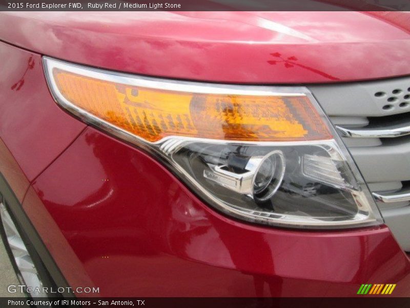 Ruby Red / Medium Light Stone 2015 Ford Explorer FWD