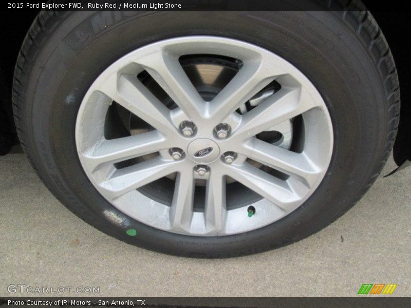 Ruby Red / Medium Light Stone 2015 Ford Explorer FWD
