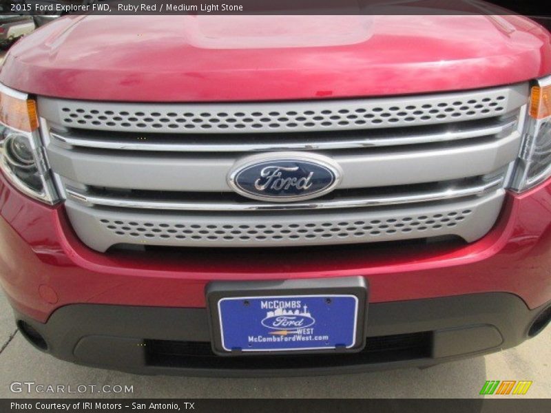 Ruby Red / Medium Light Stone 2015 Ford Explorer FWD
