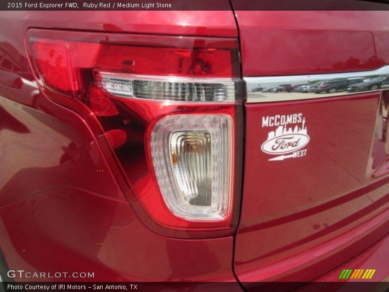 Ruby Red / Medium Light Stone 2015 Ford Explorer FWD