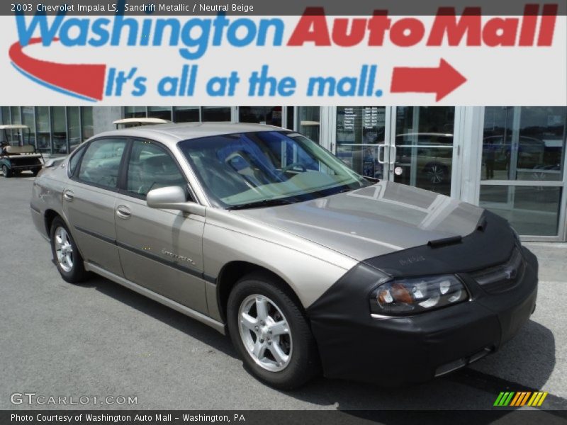 Sandrift Metallic / Neutral Beige 2003 Chevrolet Impala LS