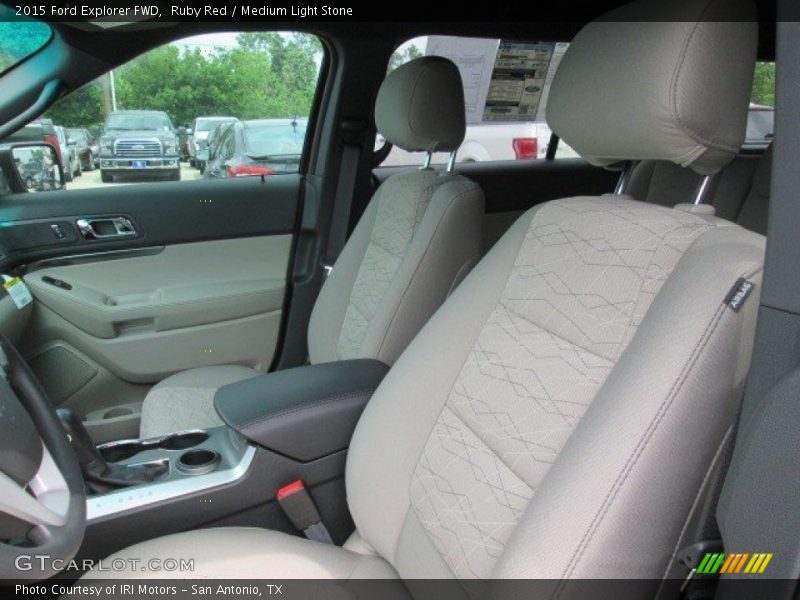 Ruby Red / Medium Light Stone 2015 Ford Explorer FWD