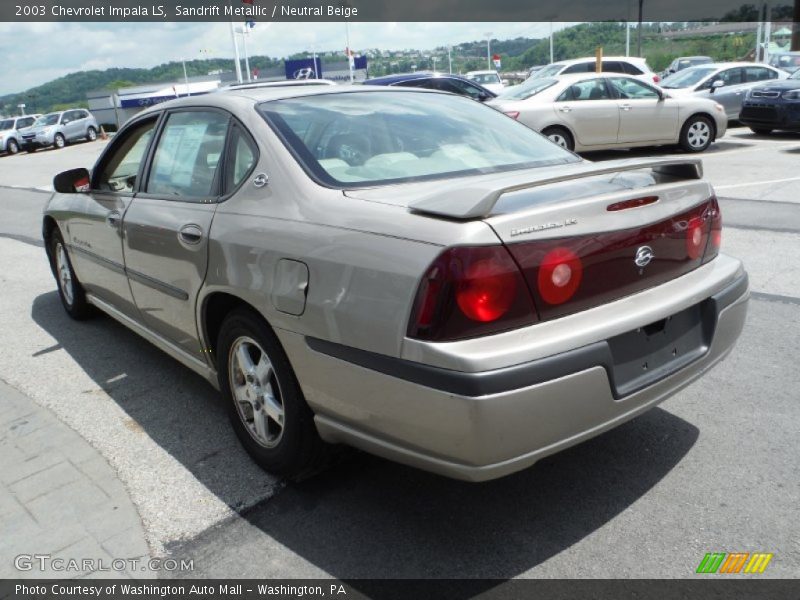 Sandrift Metallic / Neutral Beige 2003 Chevrolet Impala LS