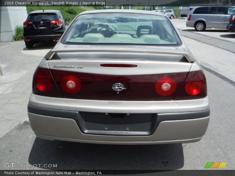 Sandrift Metallic / Neutral Beige 2003 Chevrolet Impala LS