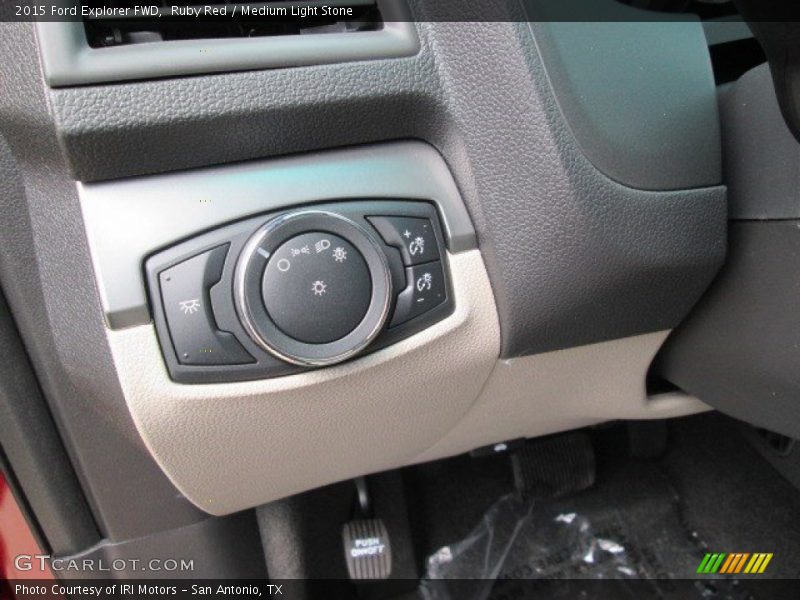 Ruby Red / Medium Light Stone 2015 Ford Explorer FWD