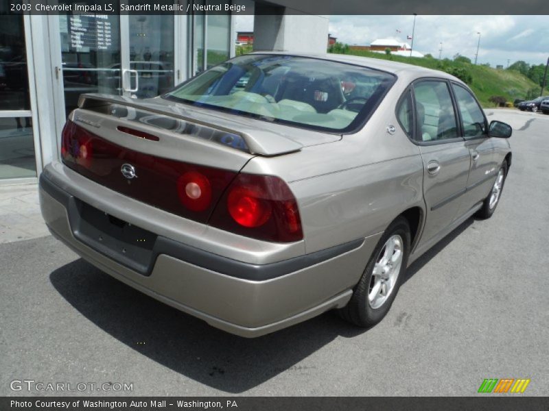 Sandrift Metallic / Neutral Beige 2003 Chevrolet Impala LS