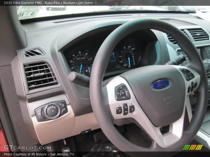 Ruby Red / Medium Light Stone 2015 Ford Explorer FWD