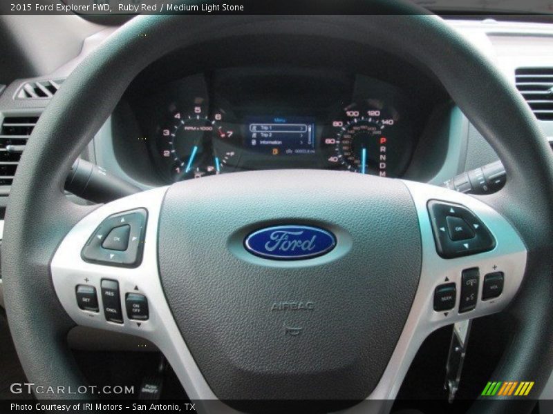Ruby Red / Medium Light Stone 2015 Ford Explorer FWD