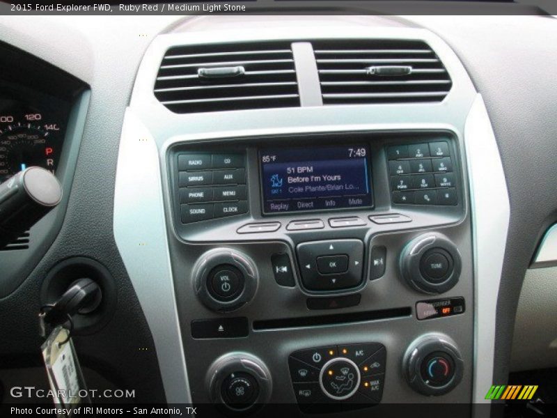 Ruby Red / Medium Light Stone 2015 Ford Explorer FWD