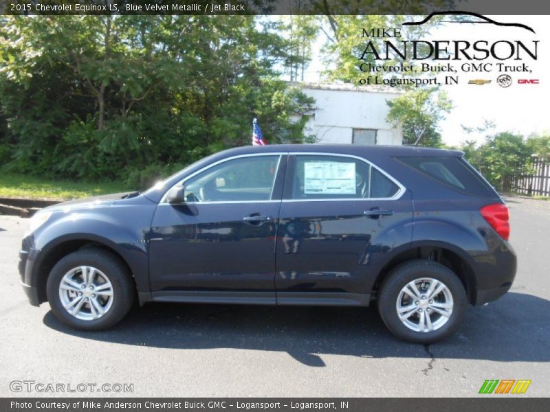 Blue Velvet Metallic / Jet Black 2015 Chevrolet Equinox LS