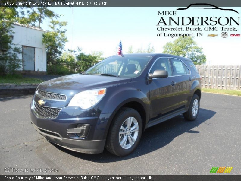 Blue Velvet Metallic / Jet Black 2015 Chevrolet Equinox LS