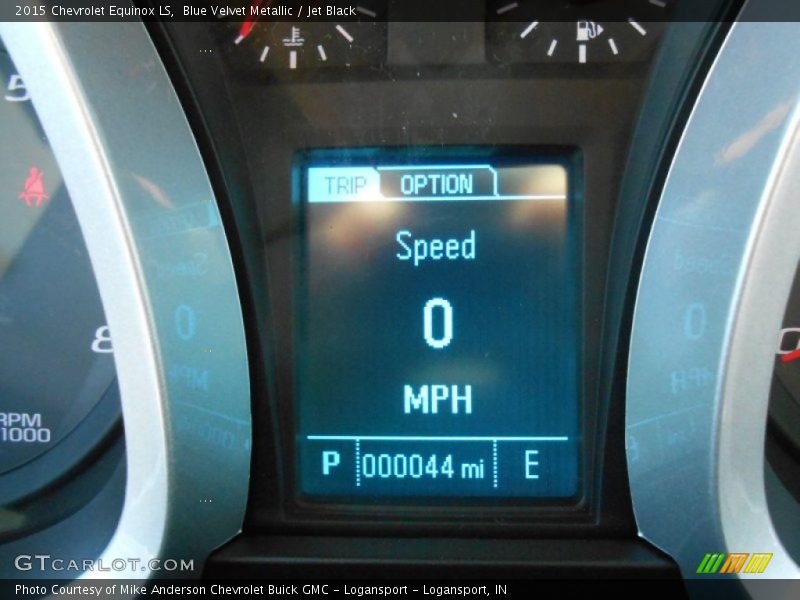 Blue Velvet Metallic / Jet Black 2015 Chevrolet Equinox LS