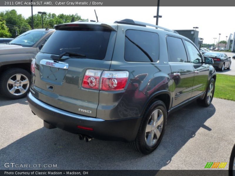 Cyber Gray Metallic / Ebony 2011 GMC Acadia SLT AWD