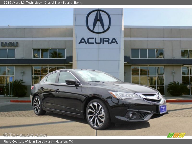 Crystal Black Pearl / Ebony 2016 Acura ILX Technology