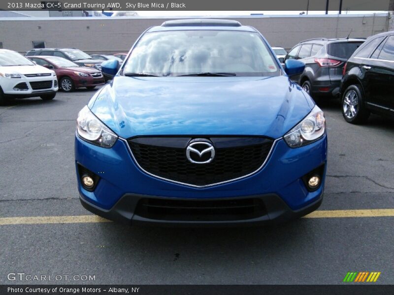 Sky Blue Mica / Black 2013 Mazda CX-5 Grand Touring AWD