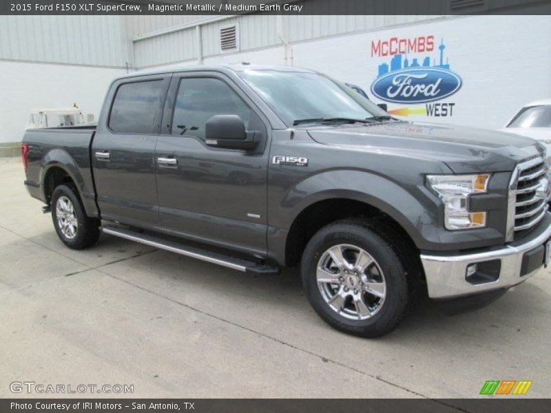 Magnetic Metallic / Medium Earth Gray 2015 Ford F150 XLT SuperCrew
