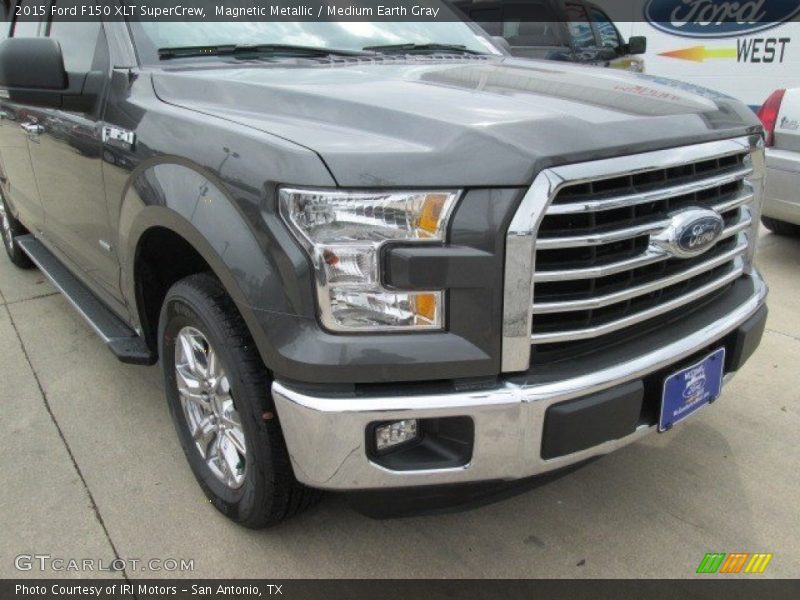 Magnetic Metallic / Medium Earth Gray 2015 Ford F150 XLT SuperCrew