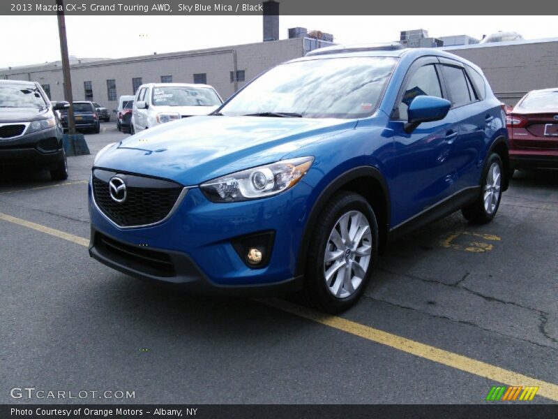 Sky Blue Mica / Black 2013 Mazda CX-5 Grand Touring AWD