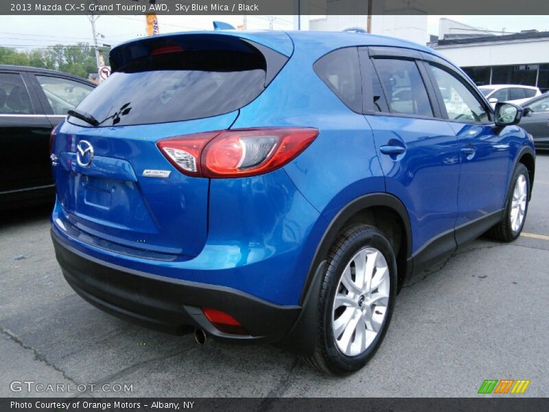 Sky Blue Mica / Black 2013 Mazda CX-5 Grand Touring AWD