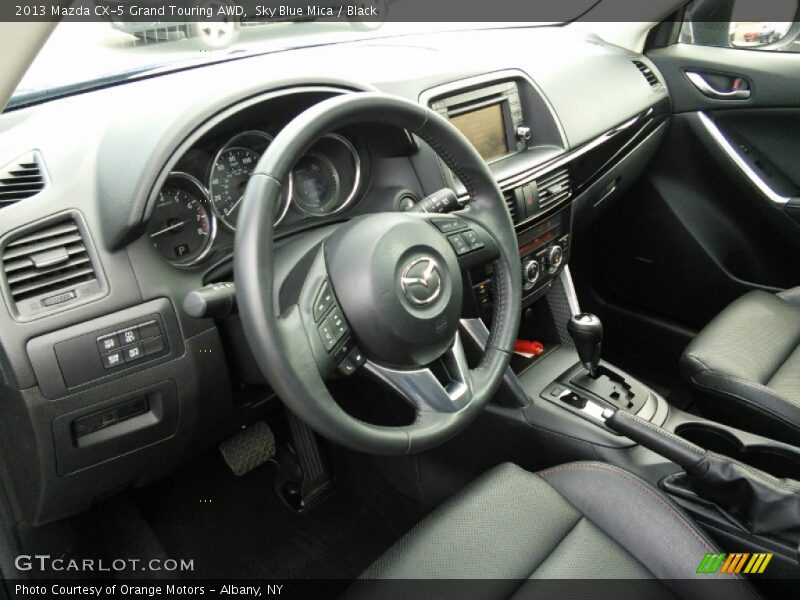 Sky Blue Mica / Black 2013 Mazda CX-5 Grand Touring AWD