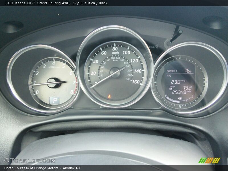 Sky Blue Mica / Black 2013 Mazda CX-5 Grand Touring AWD