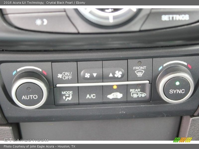 Crystal Black Pearl / Ebony 2016 Acura ILX Technology