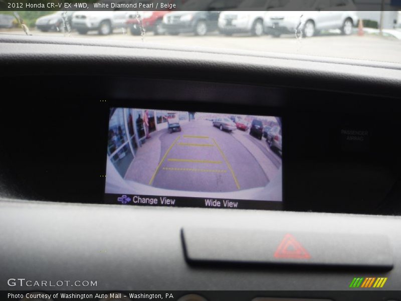 White Diamond Pearl / Beige 2012 Honda CR-V EX 4WD