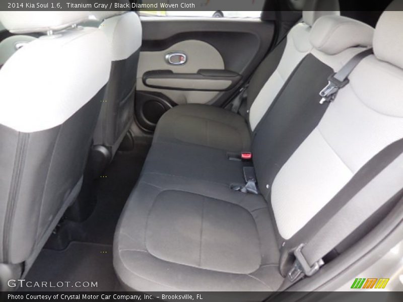 Titanium Gray / Black Diamond Woven Cloth 2014 Kia Soul 1.6